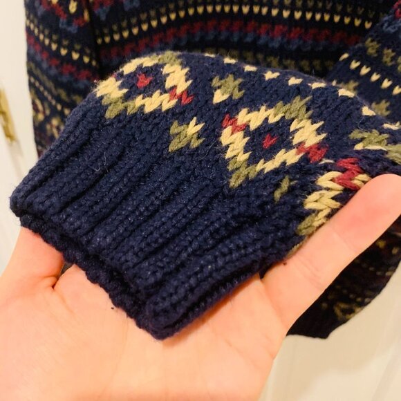 Aeropostale Vintage Chunky Knit Sweater Mens Size Small - Picture 4 of 5